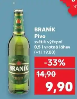 Kaufland BRANÍK Pivo nabídka