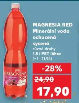 Kaufland MAGNESIA RED Minerální voda ochucená sycená nabídka