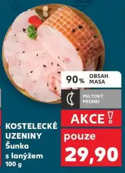 Kaufland KOSTELECKÉ UZENINY Šunka s lanýžem nabídka