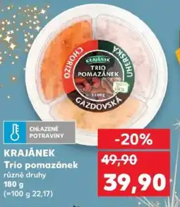 Kaufland KRAJÁNEK Trio pomazánek nabídka