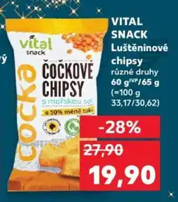 Kaufland VITAL SNACK Luštěninové chipsy nabídka