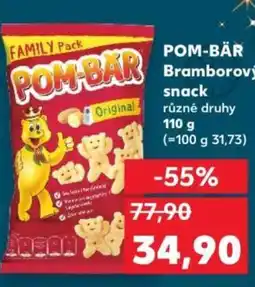 Kaufland POM-BÄR Bramborový snack nabídka