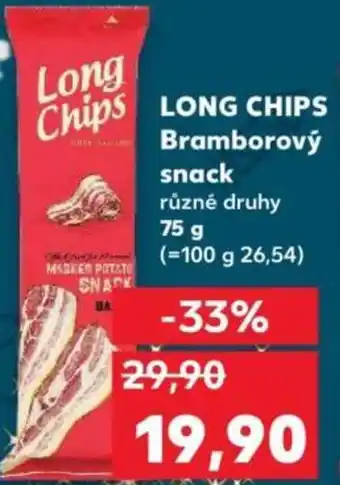 Kaufland LONG CHIPS Bramborový snack nabídka