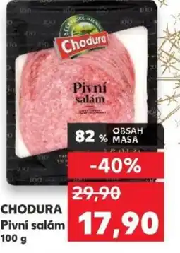 Kaufland CHODURA Pivní salám nabídka