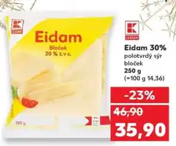 Kaufland Eidam 30% nabídka