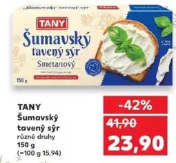 Kaufland TANY Sumavský tavený sýr nabídka