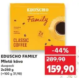Kaufland EDUSCHO Family Mletá káva nabídka