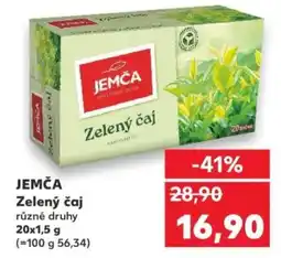Kaufland JEMČA Zelený čaj nabídka