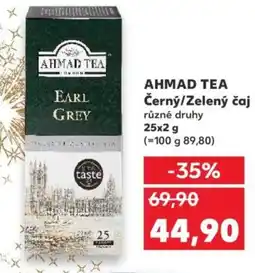 Kaufland AHMAD TEA Černý/Zelený čaj nabídka