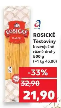 Kaufland ROSICKÉ Těstoviny nabídka