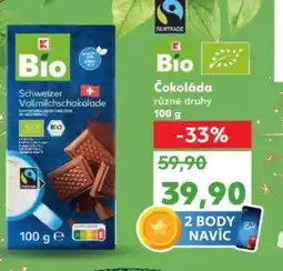 Kaufland Bio Čokoláda nabídka