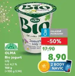 Kaufland OLMA Bio jogurt nabídka
