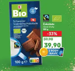 Kaufland Bio Čokoláda nabídka