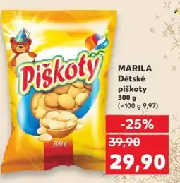 Kaufland MARILA Dětské piškoty nabídka