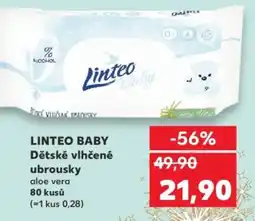 Kaufland LINTEO Baby Dětské vlhčené ubrousky nabídka