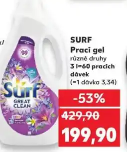 Kaufland SURF Prací gel nabídka