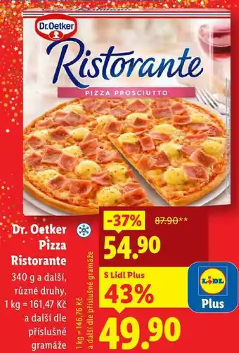 Lidl Dr. Oetker Pizza Ristorante, 340 g a další nabídka