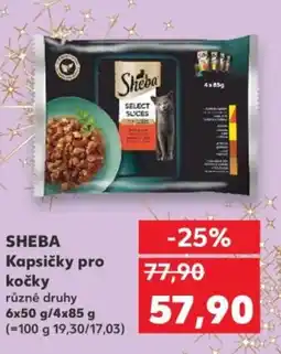Kaufland SHEBA Kapsičky pro kočky nabídka