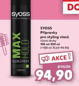 Kaufland SYOSS Přípravky pro styling vlasů nabídka