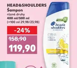 Kaufland HEAD&SHOULDERS Šampon nabídka