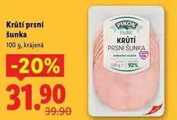 Lidl Krůtí prsní šunka, 100 g nabídka