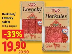 Lidl Herkules/Lovecký salám, 100 g nabídka