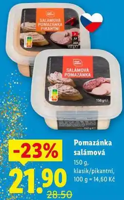 Lidl Pomazánka salámová, 150 g nabídka