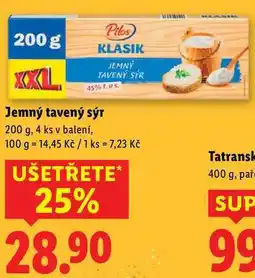 Lidl Jemný tavený sýr, 200 g nabídka