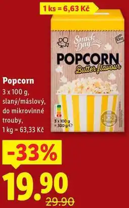 Lidl Popcorn, 3x 100 g nabídka