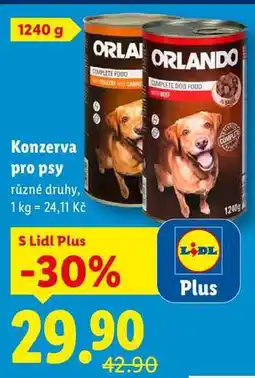 Lidl Konzerva pro psy, 1240 g nabídka