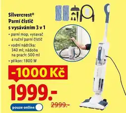 Lidl Silvercrest Parní čistič s vysáváním 3 v 1 nabídka