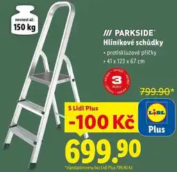 Lidl Hliníkové schůdky nabídka