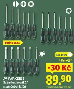 Lidl Sada šroubováků/nástrčných klíčů nabídka