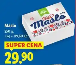 Lidl Máslo, 250 g nabídka