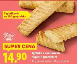 Lidl Tyčinka s vanilkovou náplní s proteinem, 90 g nabídka