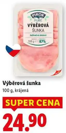 Lidl Výběrová šunka, 100 g nabídka