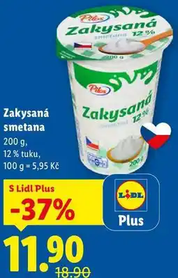 Lidl Zakysaná smetana, 200 g nabídka