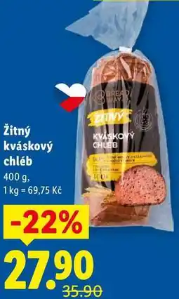 Lidl Žitný kváskový chléb, 400 g nabídka