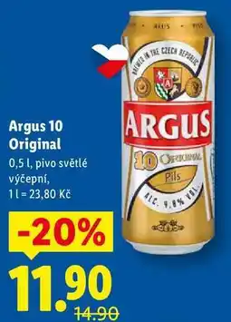 Lidl Argus 10 Original, 0,5 l nabídka