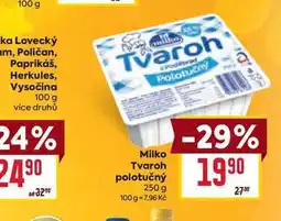 Billa Milko Tvaroh polotučný 250 g nabídka