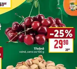 Billa Třešně volné, cena za 100g nabídka