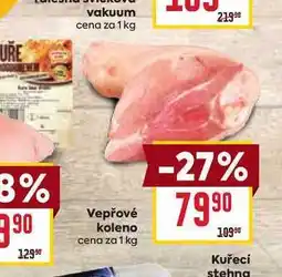 Billa Vepřové koleno cena za 1 kg nabídka
