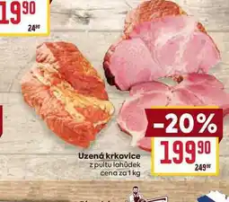 Billa Uzená krkovice z pultu lahůdek cena za 1 kg nabídka