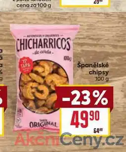 Billa Španělské chipsy 100g nabídka