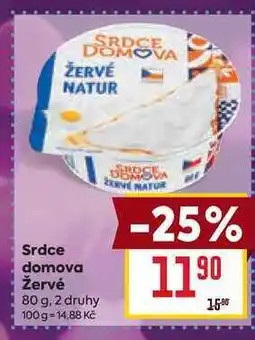 Billa Srdce domova Žervé 80 g nabídka
