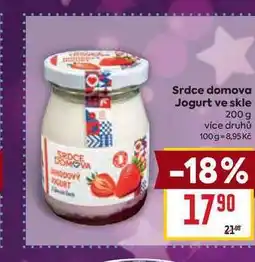 Billa Srdce domova Jogurt ve skle 200 g nabídka
