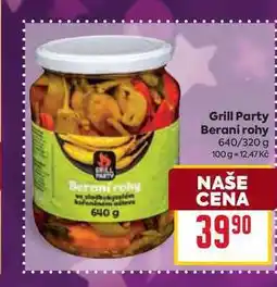 Billa Grill Party Beraní rohy 640/320 g nabídka