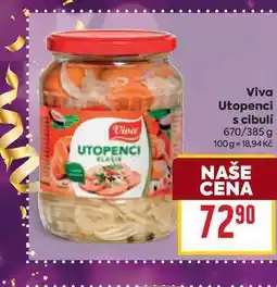 Billa Viva Utopenci s cibulí 670/385 g nabídka