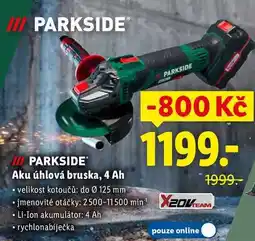 Lidl Aku úhlová bruska, 4 Ah nabídka