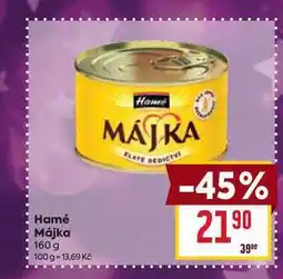 Billa Hamé Májka 160 g nabídka